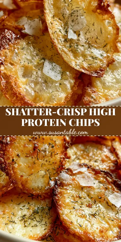 A pile of crispy Baked Cottage Cheese Chips with mahogany edges and bubbly centers in a matte cream bowl. (Baked Cottage Cheese Chips)