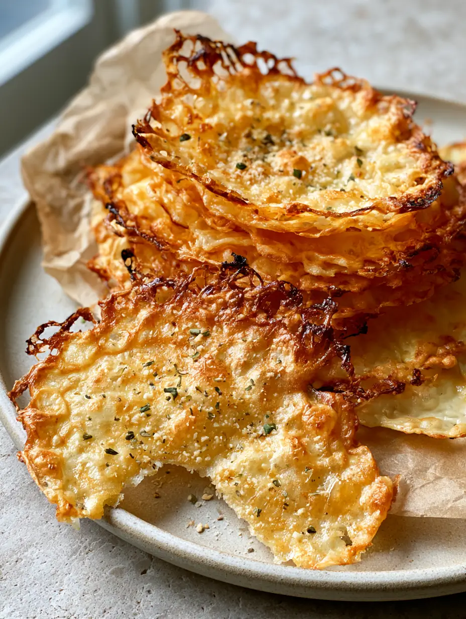 Cottage Cheese Crackers: The Ultimate Crispy High-Protein Snack 4 A handheld smartphone photo showing the lacy, charred texture of cottage cheese crackers on parchment paper. (cottage cheese crackers)