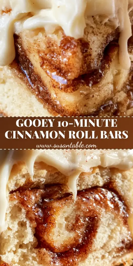 Cinnamon Roll Bliss Bars with Molten Swirls and Cream Cheese Glaze 3 A stack of Cinnamon Roll Bliss Bars with thick white cream cheese frosting and molten cinnamon sugar swirls in warm sunlight.