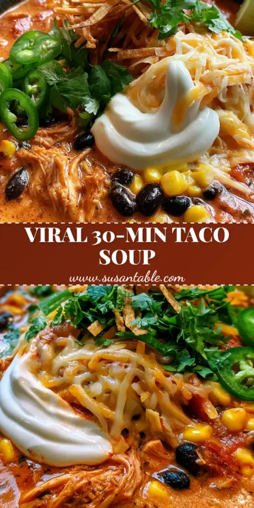 taco soup recipe: The Ultimate Velvety Rotisserie Chicken Version 3 A rustic charcoal bowl of thick taco soup with rotisserie chicken, black beans, corn, and a sour cream swirl. (taco soup recipe)