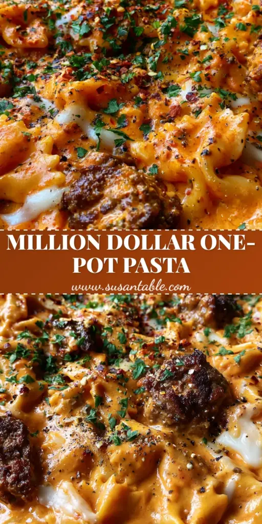 Beef bowtie pasta with Creamy Tomato Vodka-Style Sauce 4 A top-down view of Beef bowtie pasta in a black skillet with creamy orange sauce, mozzarella cheese pulls, and fresh parsley garnish.