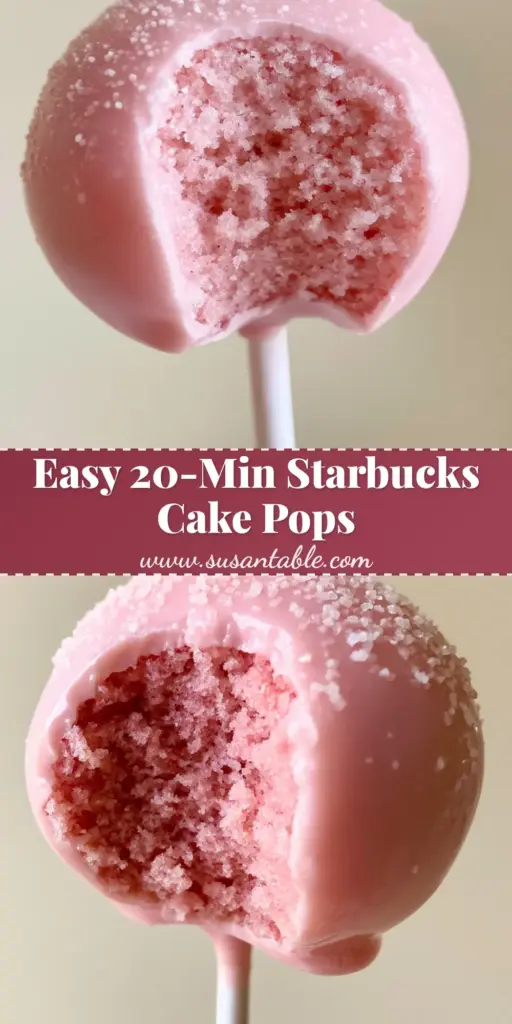Perfect Cake Pops: The Ultimate Starbucks-Style Pink Vanilla Recipe 4 A handheld photo of a half-bitten pink cake pop showing the moist pastel-pink interior and glossy shell. (perfect cake pops)