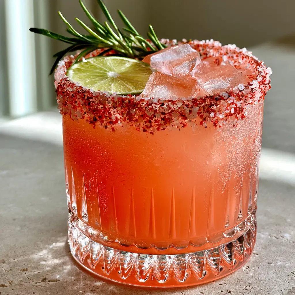 A handheld smartphone photo of a refreshing skinny grapefruit cocktail with condensation and clear ice, ideal for low calorie cocktail recipes.