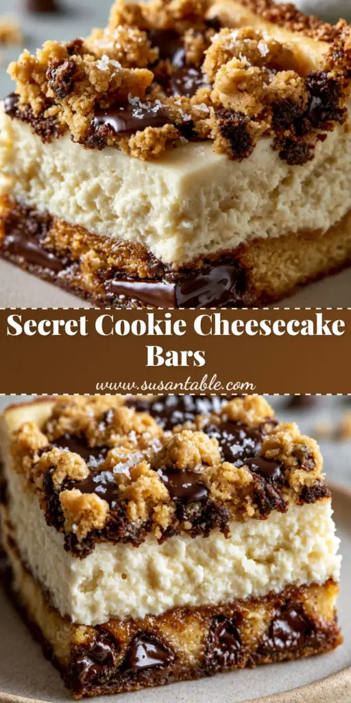 Brown Butter Chocolate Chip Cookie Cheesecake Bars Recipe 4 A close-up shot of a single perfectly sliced brown butter chocolate chip cookie cheesecake bar with a rich caramelized crust, ivory-white filling, and cookie crumble top on a minimalist plate.